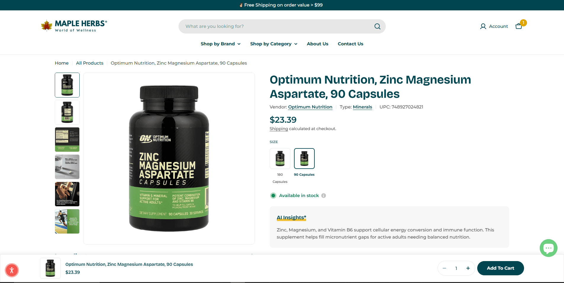 MapleHerbs — product page